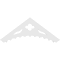 Ekena Millwork Pitch Wellington Architectural Grade PVC Gable Pediment, 36"W x 13 1/2"H x 1"P (9/12) GPP036X014X100WEL - alternate 3